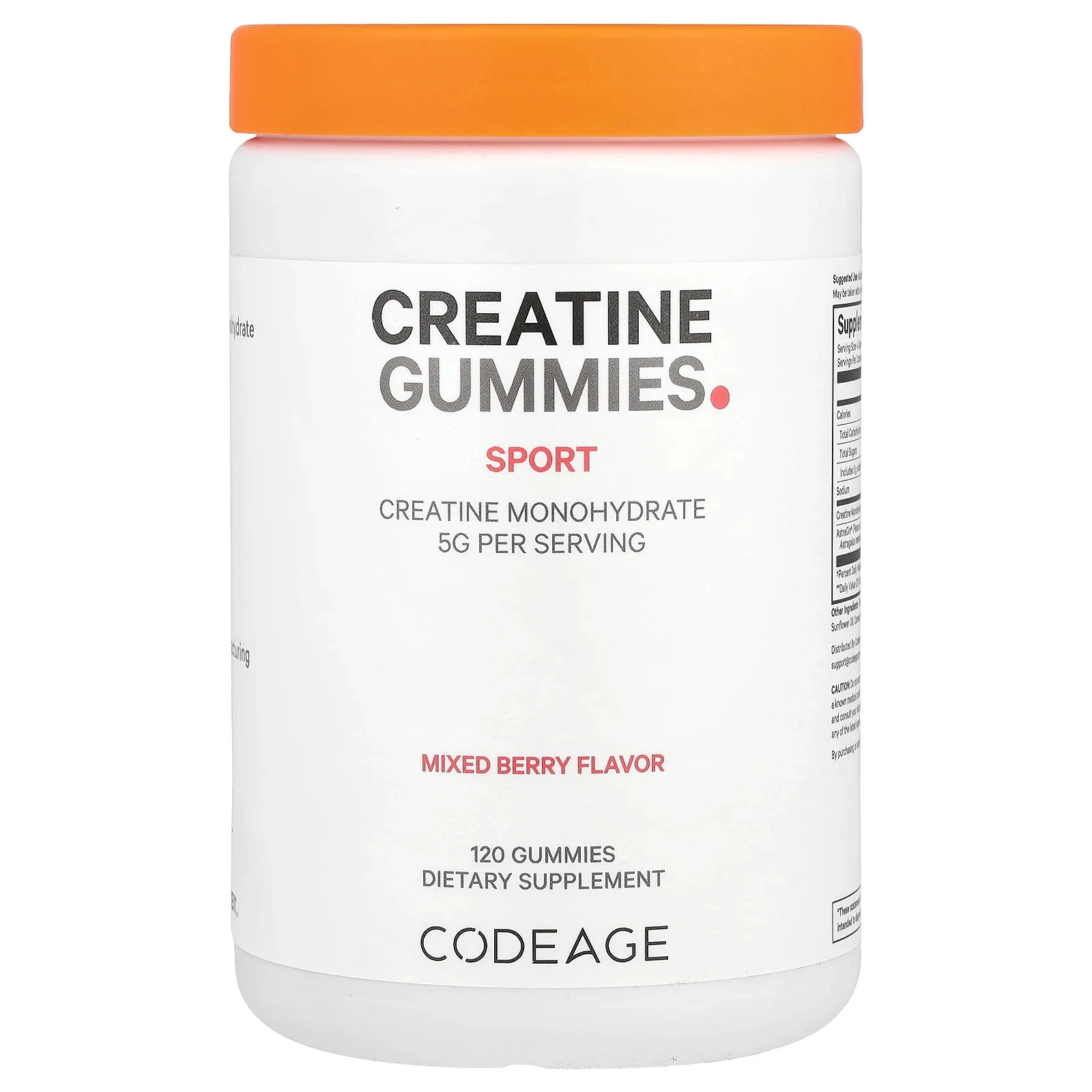 Sport, Creatine Gummies, Mixed Berry, 120 Gummies