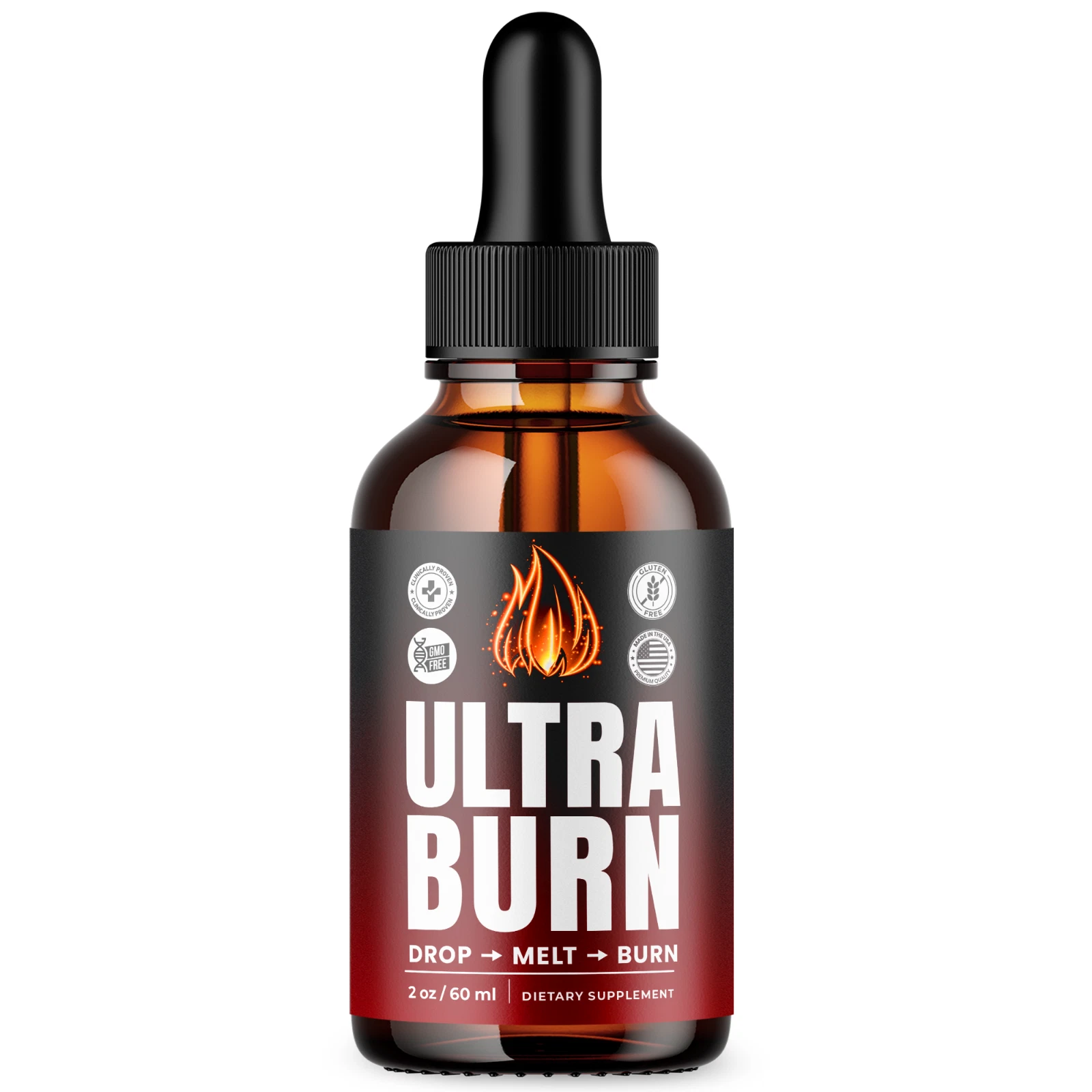 Ultra Burn Keto Drops Maximum Strength Weight Management Supplement 60ML