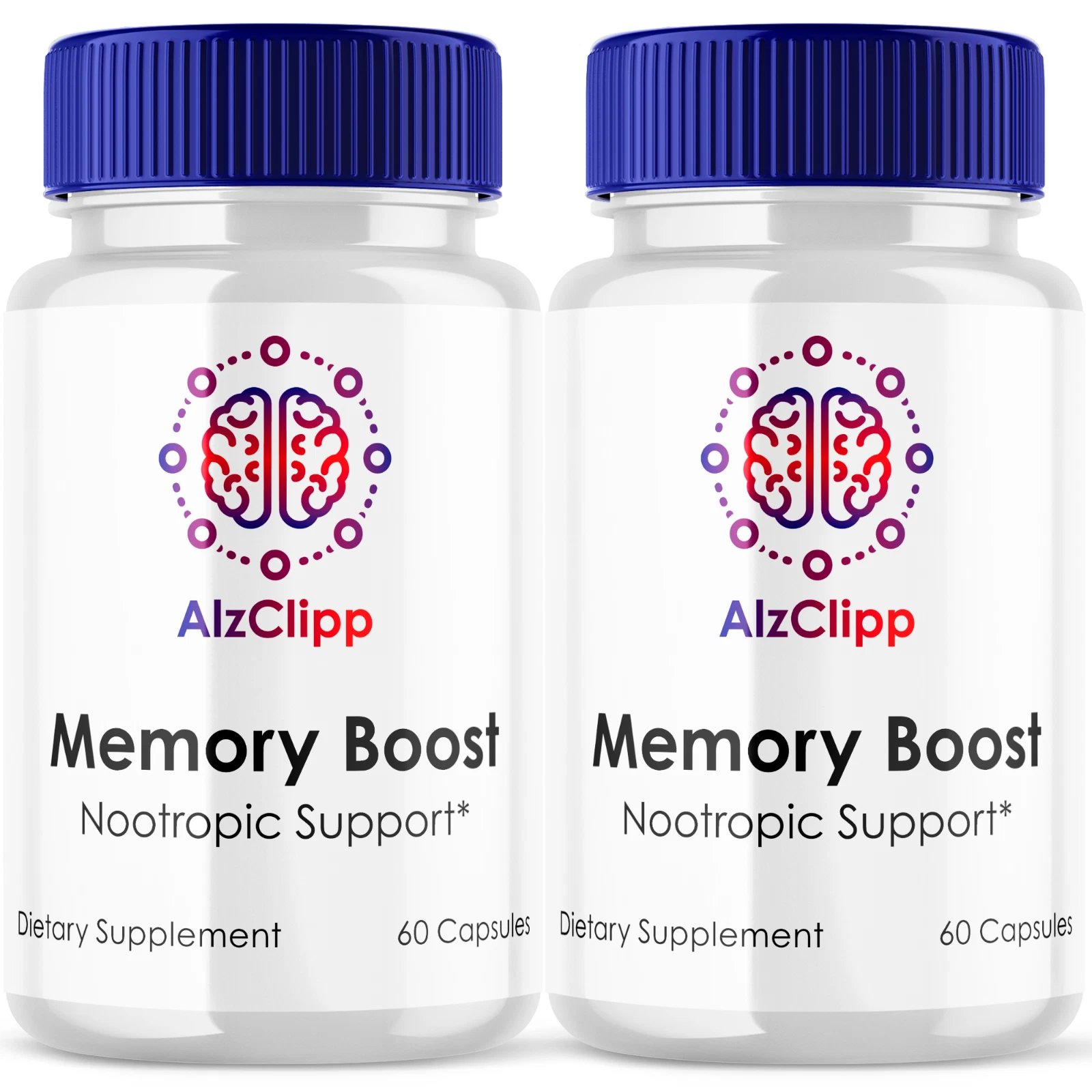 AlzClipp Memory Boost Advanced Nootropic Formula Brain Health Support 120 Pills