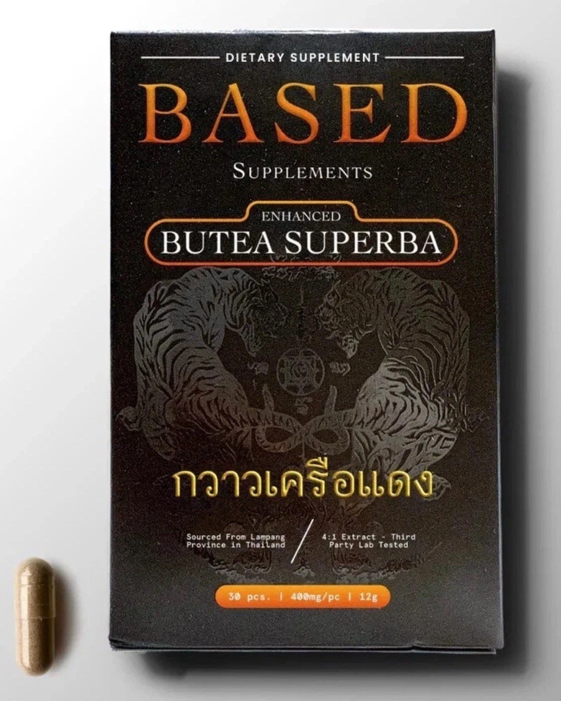 BASED Supplements - Enhanced Butea Superba - 30 capsules Thailand Wild Harvested