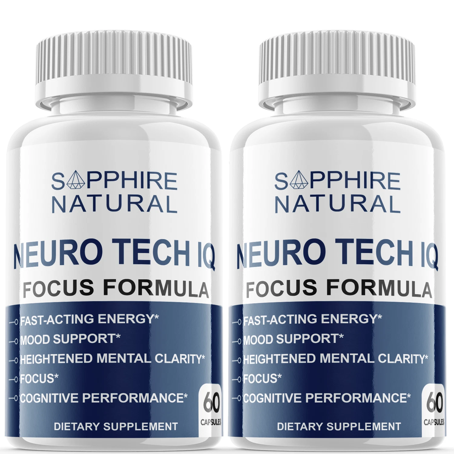(2 Pack) Neuro Tech IQ Brain Supplement, Neuro Tech Focus Formula (120 Capsules)
