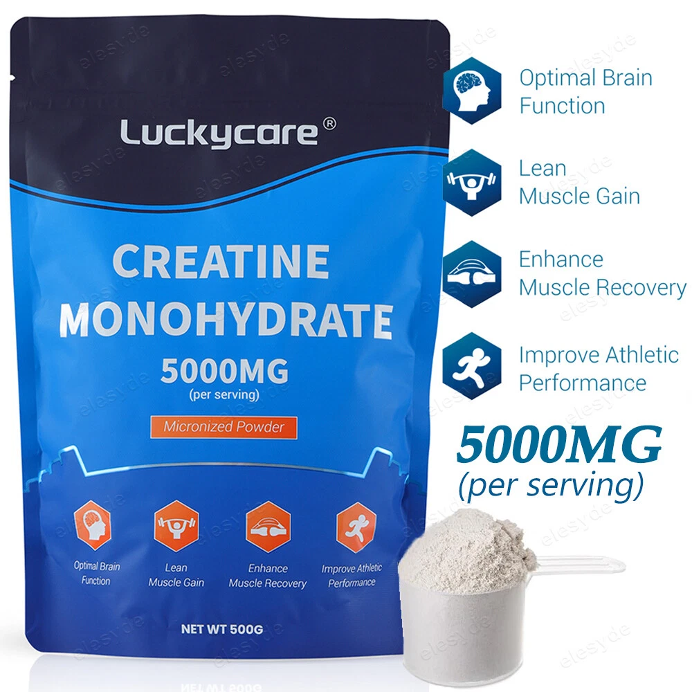 500g Supplements Creatine Monohydrate (Micronized) Powder - 5000mg Per Serving