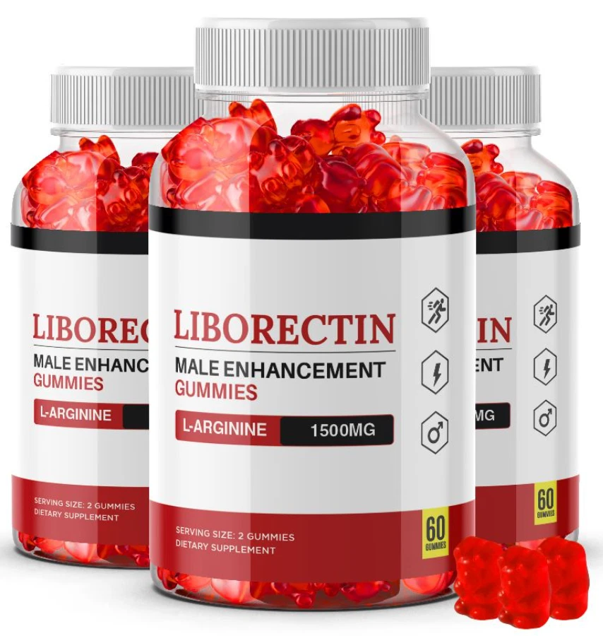 3-Pack Liborectin Male Gummies - Libo Rectin Male Support Gummies - 180 Gummies