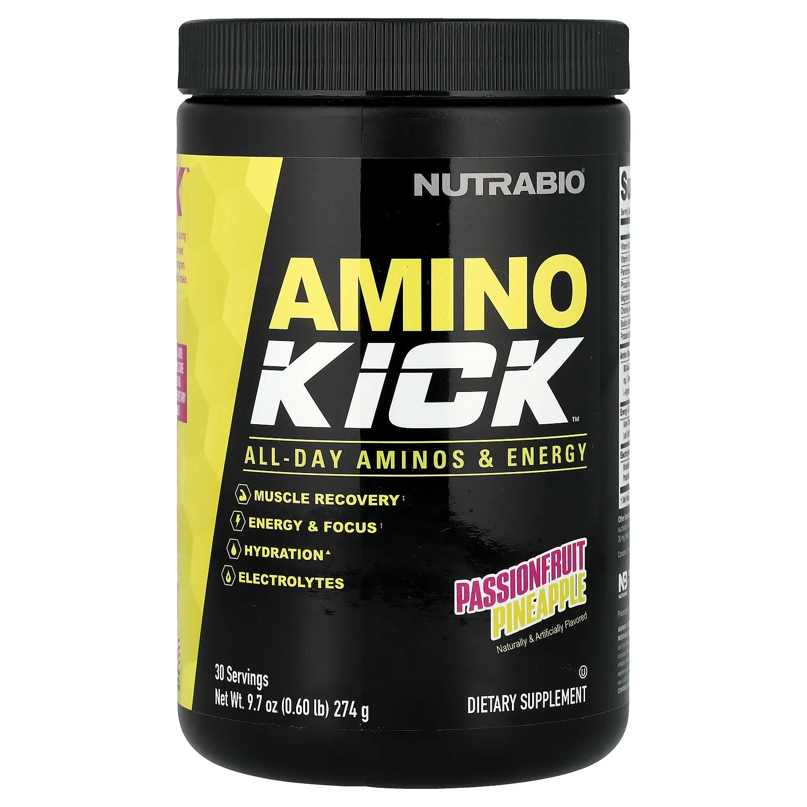 Amino Kick™, Passionfruit Pineapple, 9.7 oz (274 g)