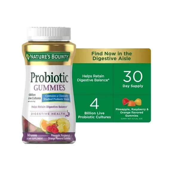 Nature's Bounty, Probiotic, 60 Gummies