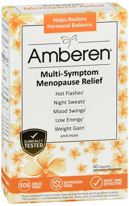 Amberen Menopause Relief Capsules 60-Count