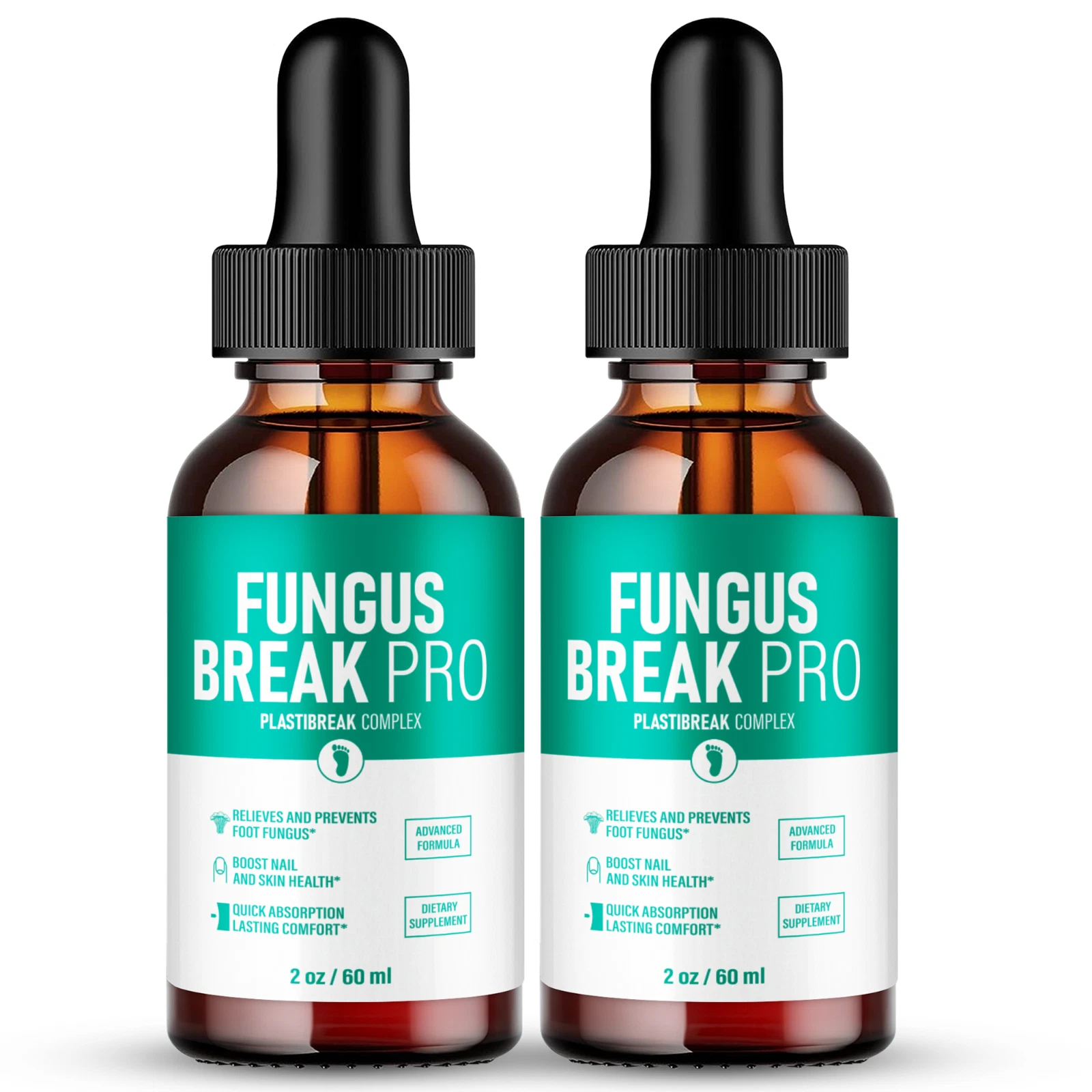 (2 Pack) Fungus Break Pro Drops, FungusBrake Pro Nail Health Support Supplement