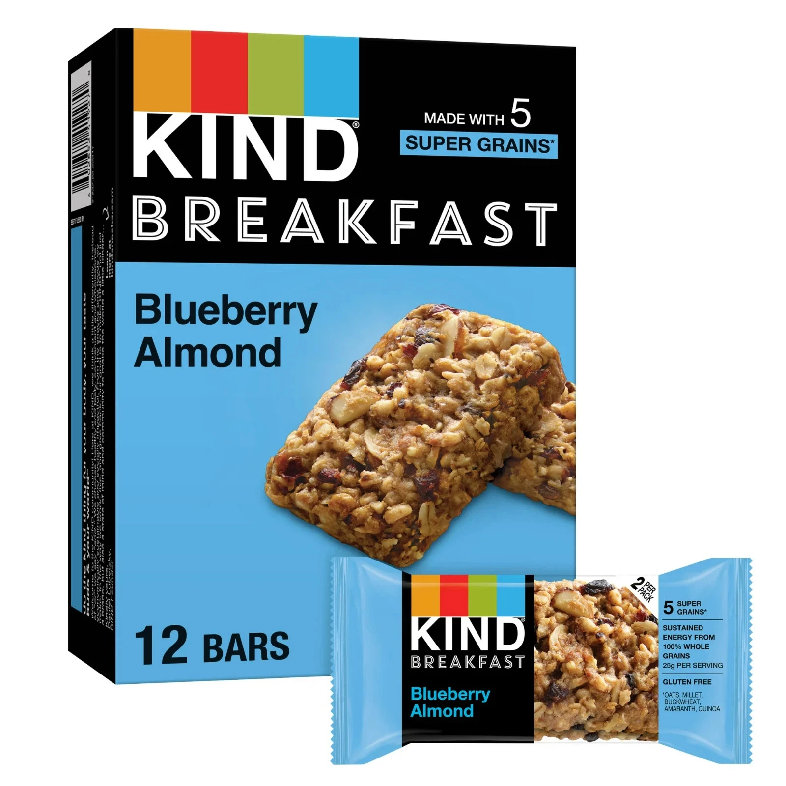 Kind Bar Brkfst Blubry Almnd 6-1.76 Oz (Pack Of 1)