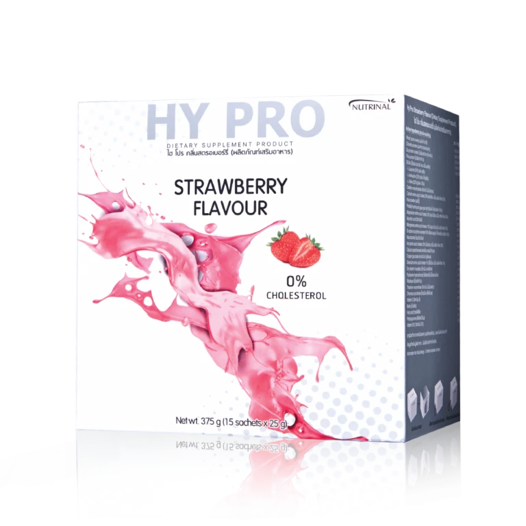 HyPro Strawberry multiple-protein product & meal substituent quicker absorption