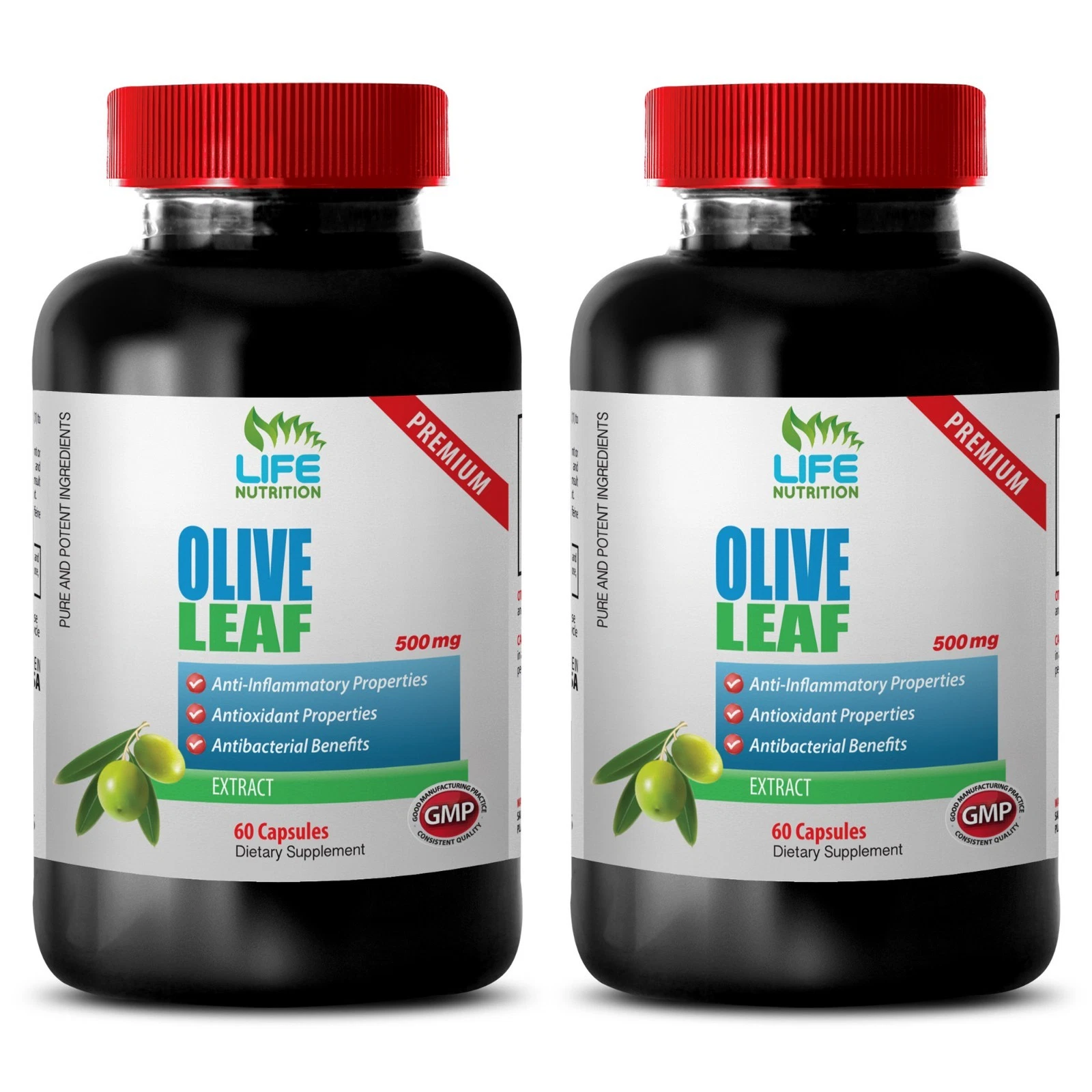 gastroprotective vitamin, OLIVE LEAF EXTRACT 500mg, natural antioxidant 2B