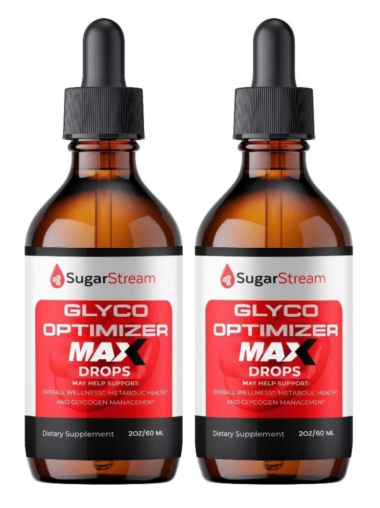 Sugar Stream Glyco Optimizer MAX Drops, SugarStream Drops ( 2 Pack )