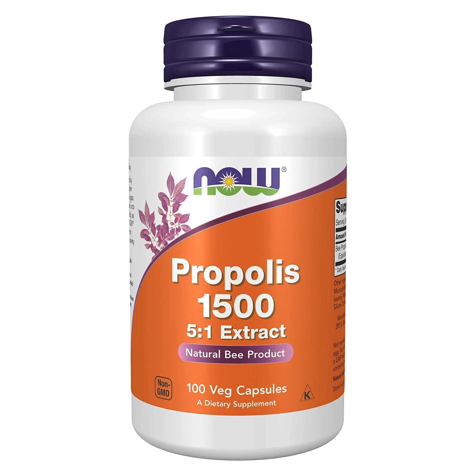 NOW FOODS Propolis 1500 100 Veg Capsules