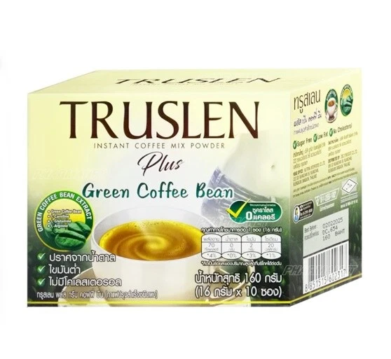 Truslen Plus Green Coffee Bean No Sugar Slimming Weight Firm Body Diet 10 Sachet