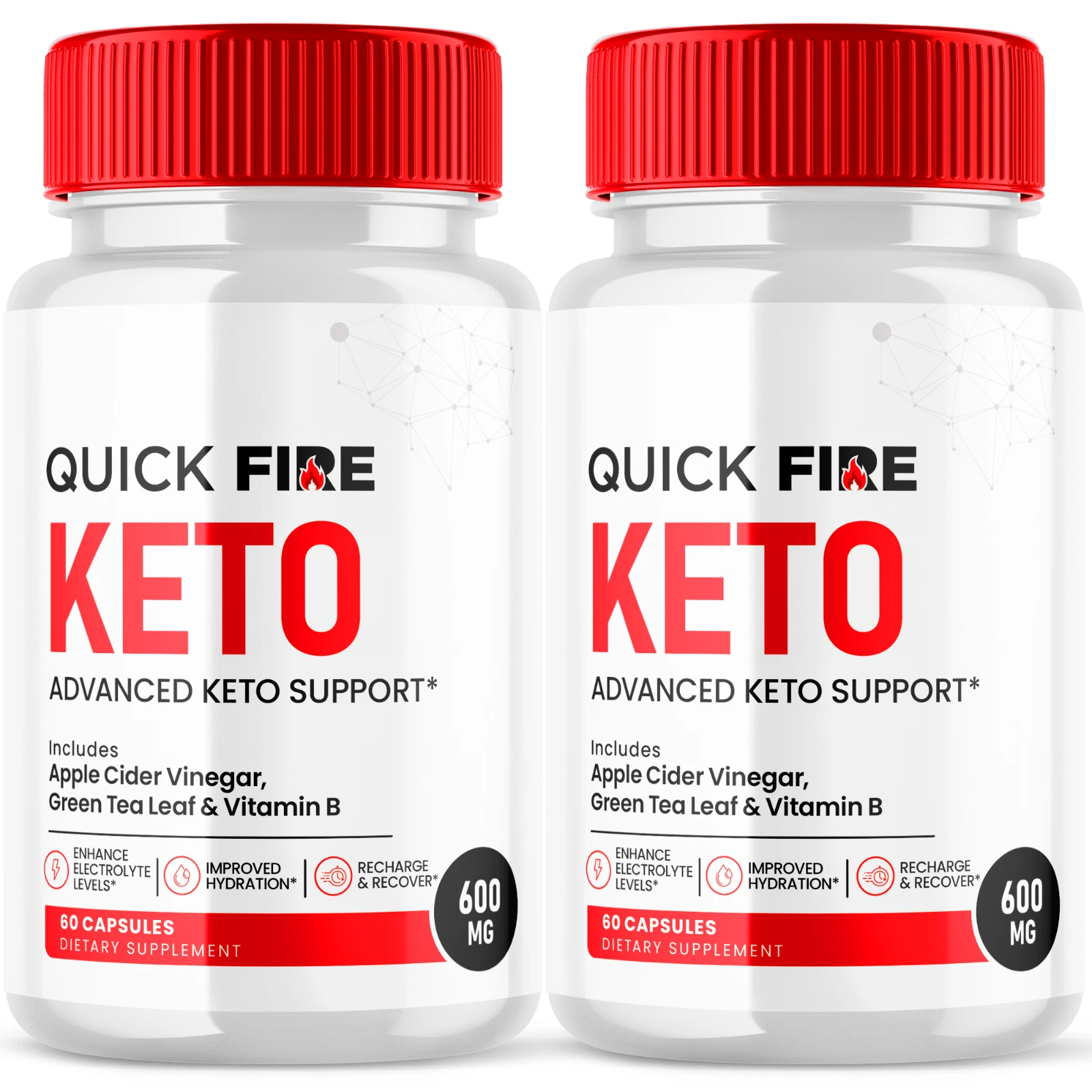 Quick Fire Keto Pills Soporte Avanzado para Pérdida de Peso Fuerza Máxima 120 Cápsulas