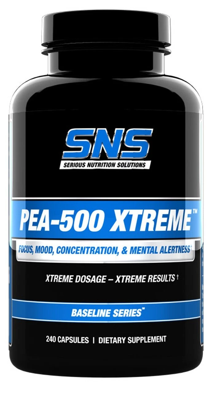 SNS Serious Nutrition Solutions PEA-500 XTREME 240 caps Improve Mood Focus