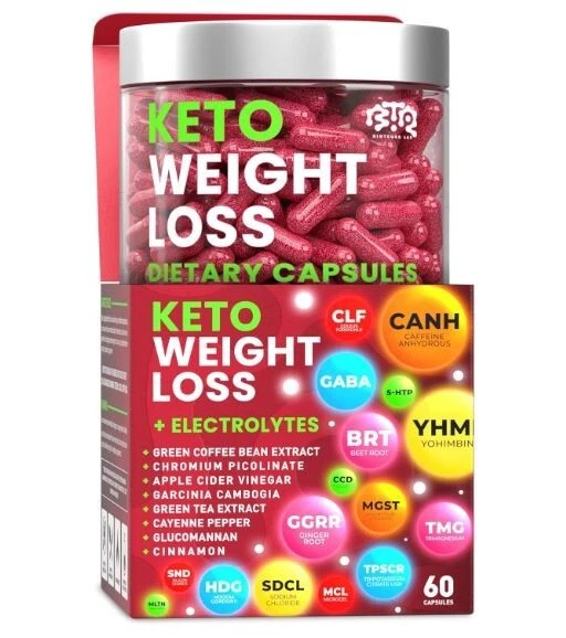 Keto Weight Loss Diet Pills, Natural Appetite Suppressant, Fat Burner