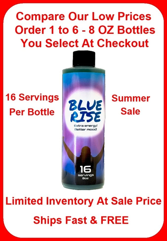 Blue Rise Energy Similar RedDawn (8oz) 1-6 Bottles - 16 Servings Per Bottle