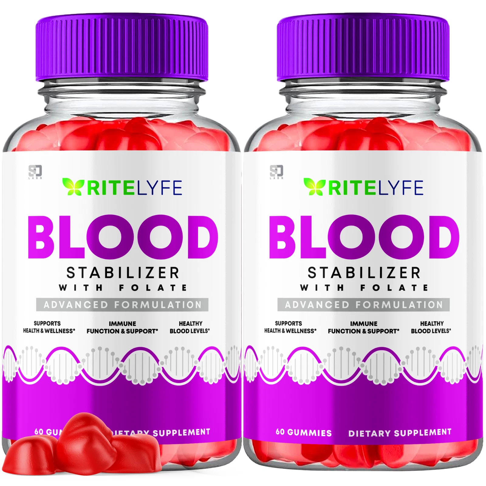 RiteLyfe Blood ACV Gummies - Advanced Blood Health Support Formula (2 Pack)