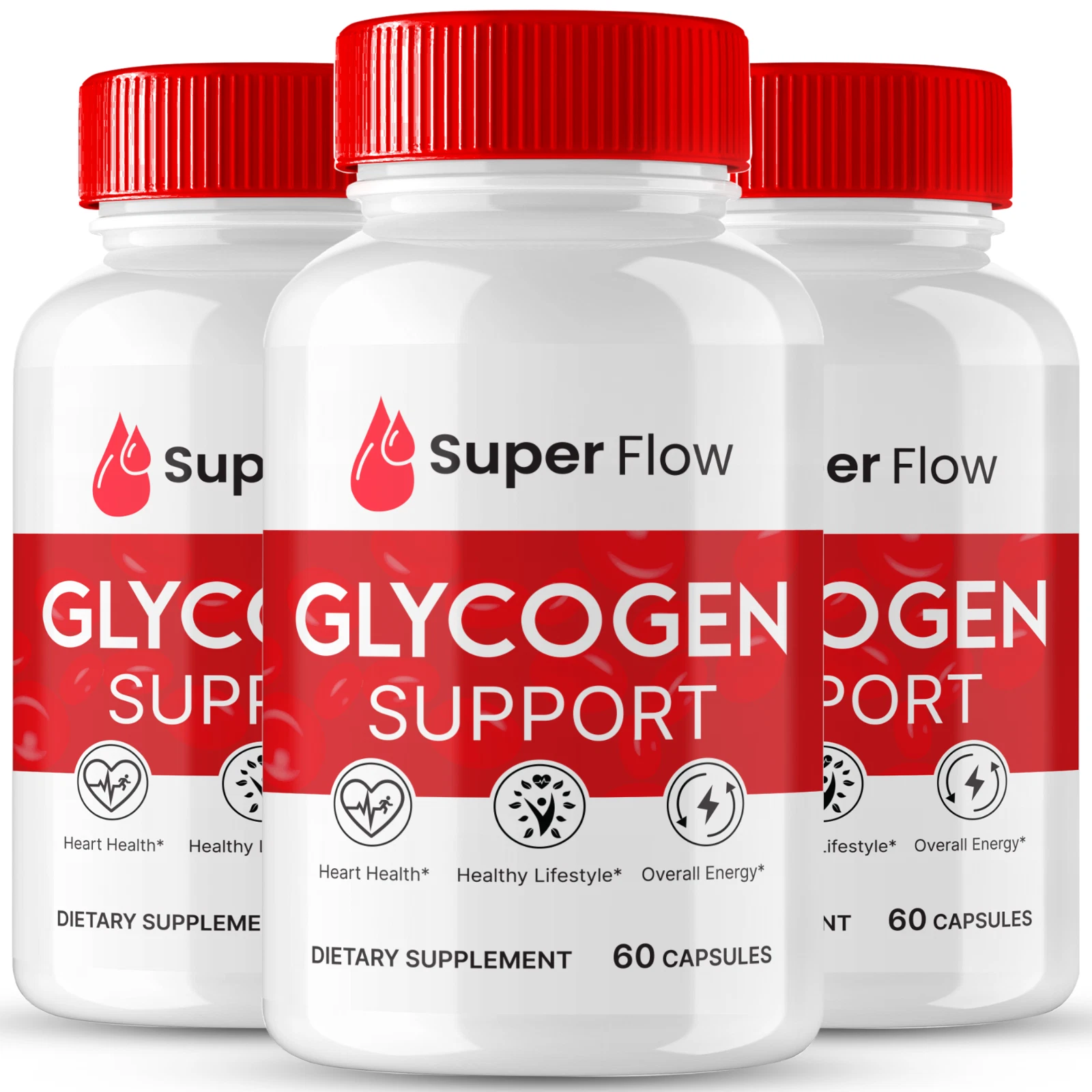 (3 Pack) Super Flow Glyco Optimizer, SuperFlow Advanced Glycogen Support Pills