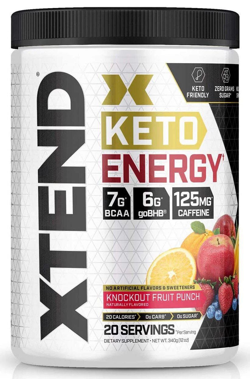 Amino Energy Scivation Xtend Keto BCAA Amino Acid 20 Servings | Fruit Punch