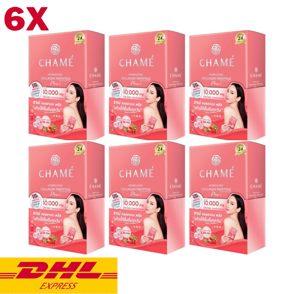 6x CHAME Collagen Tripeptide Plus 10000mg Anti-Aging Wrinkles Bright Smooth Skin