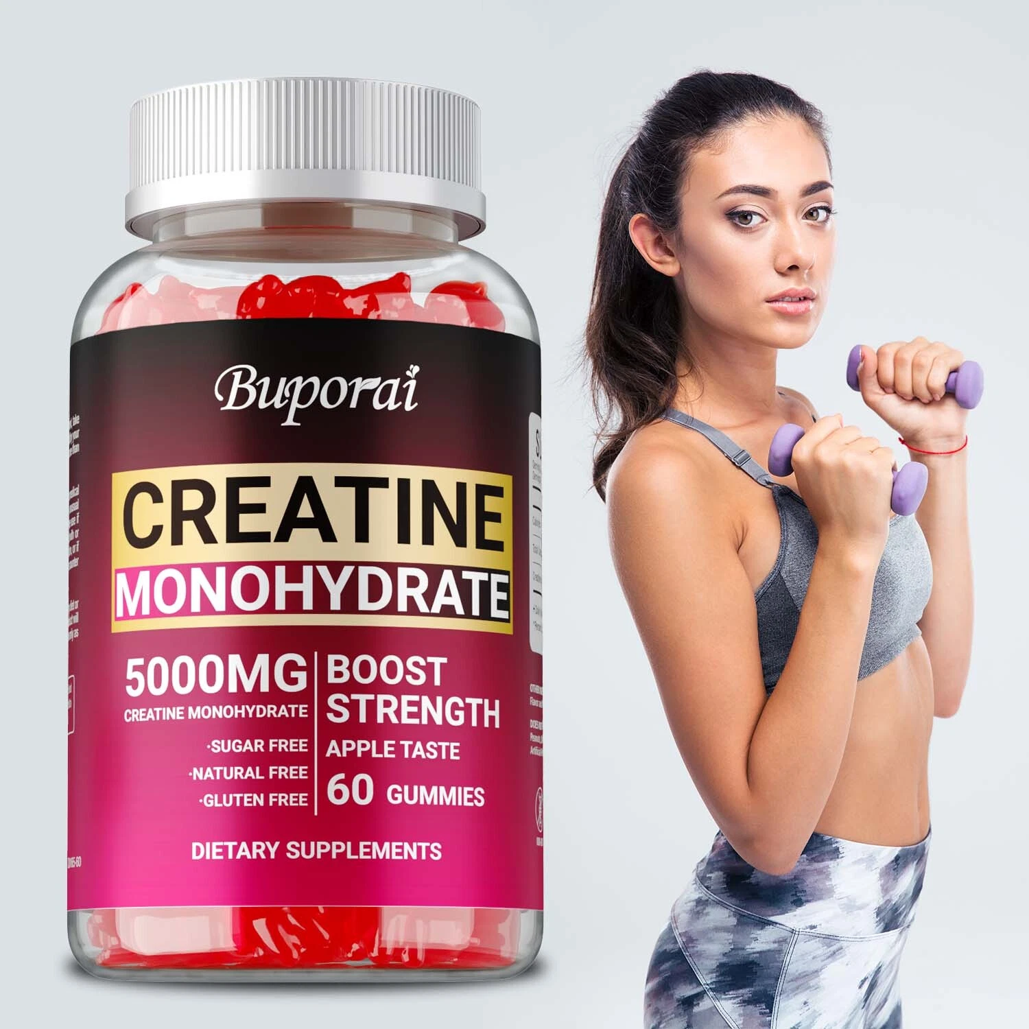 Creatine Monohydrate - Enhances Energy & Endurance, Muscle Growth and Recovery