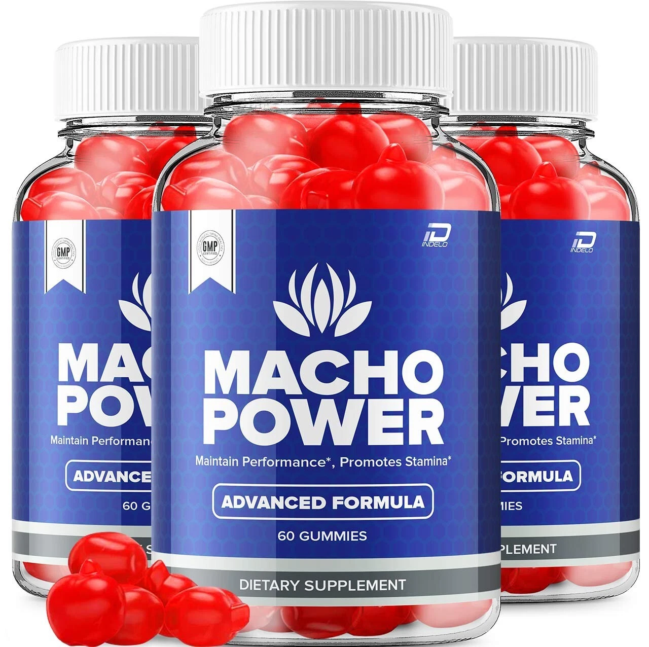 (3 Pack) Macho Power Gummies for Men - MachoPower Male Performance Gummies
