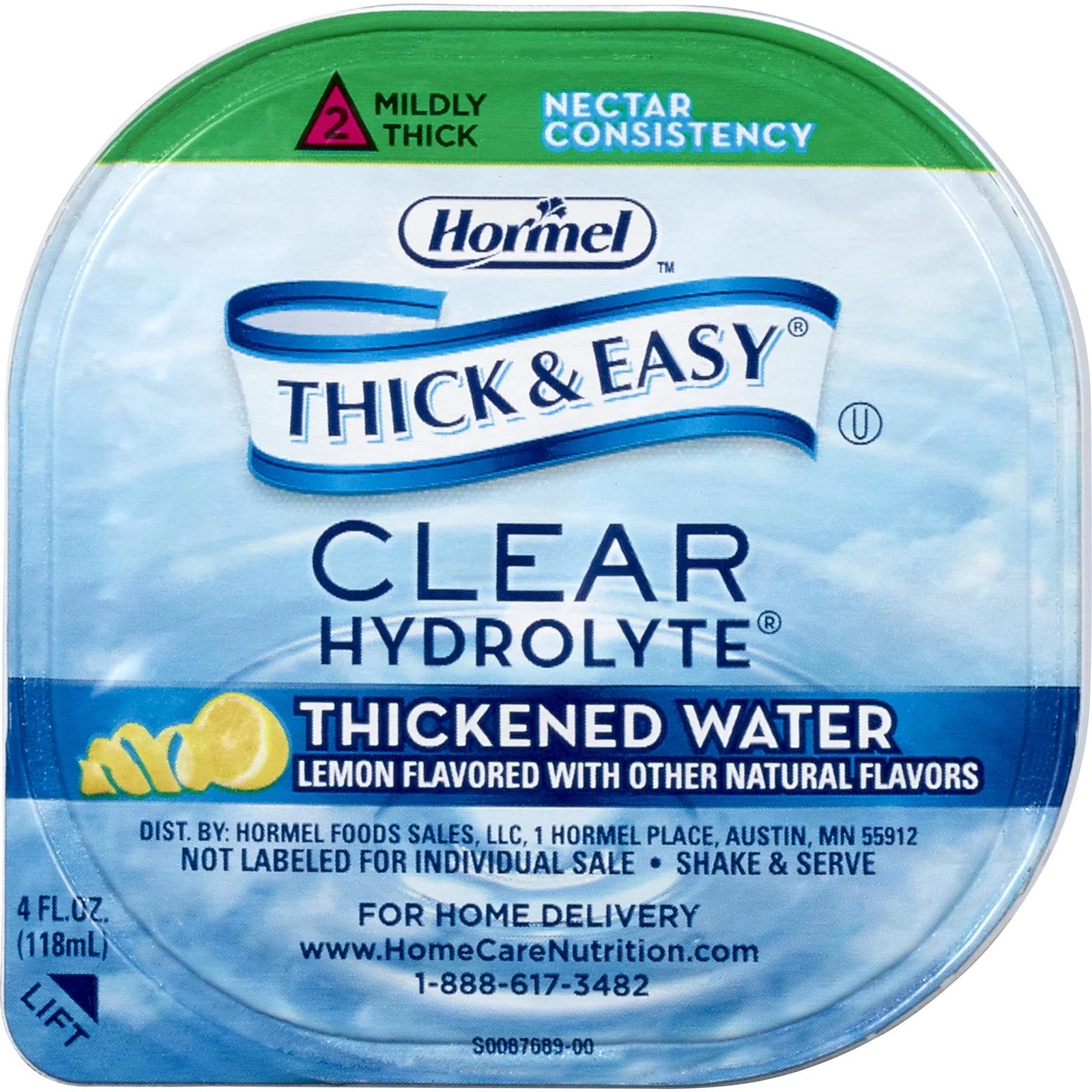 Thick & Easy 23061 Hydrolyte Thickened Water Lemon Nectar 4 oz Cup 48 Ct