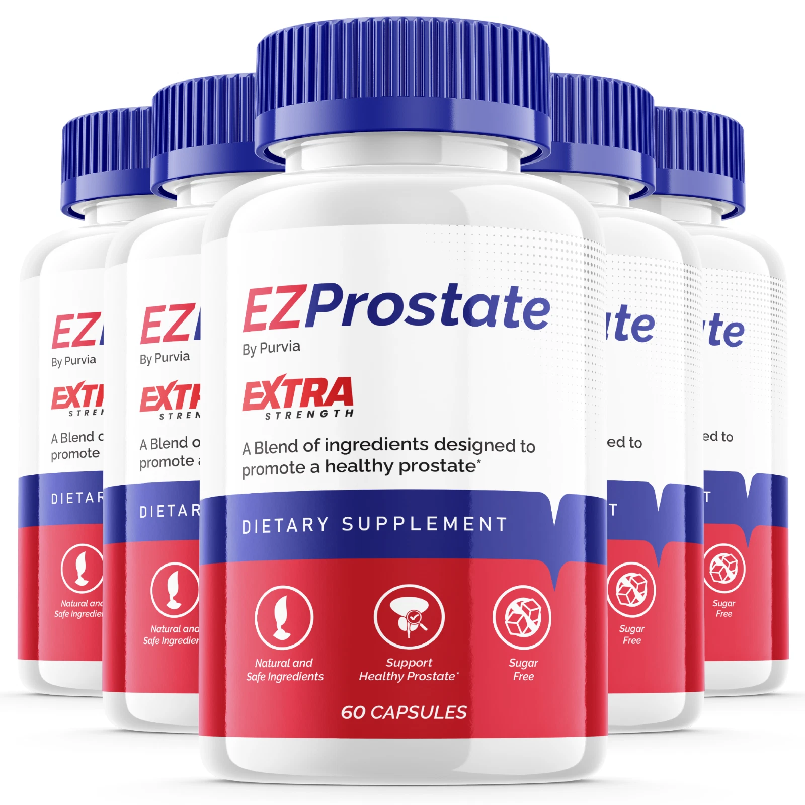 EZ Prostate Capsules Official Formula Maximum Overall Wellness Health (5 Pack)