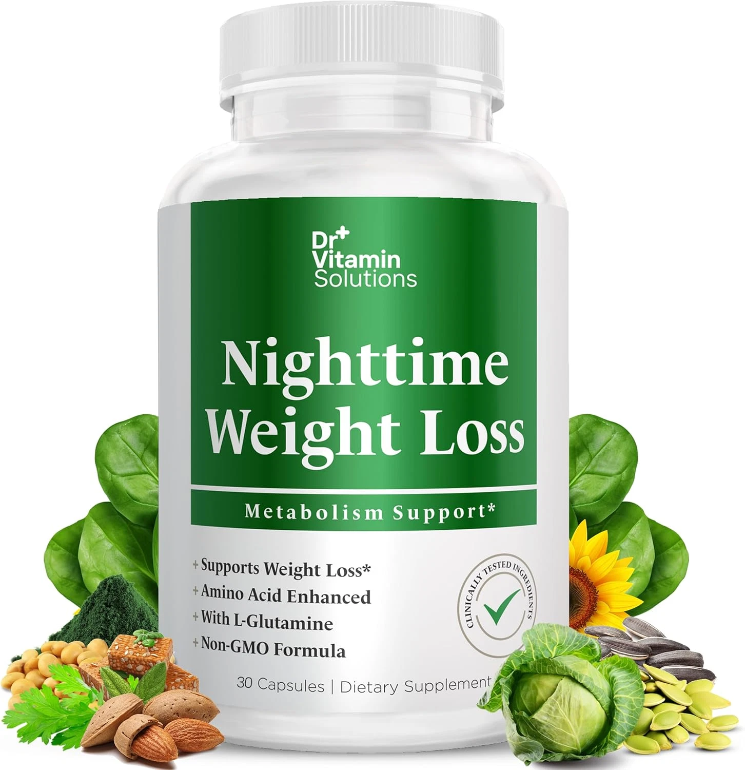 Nighttime Fat Burner Supplements - Appetite Suppressants for Weight Loss - Ni...