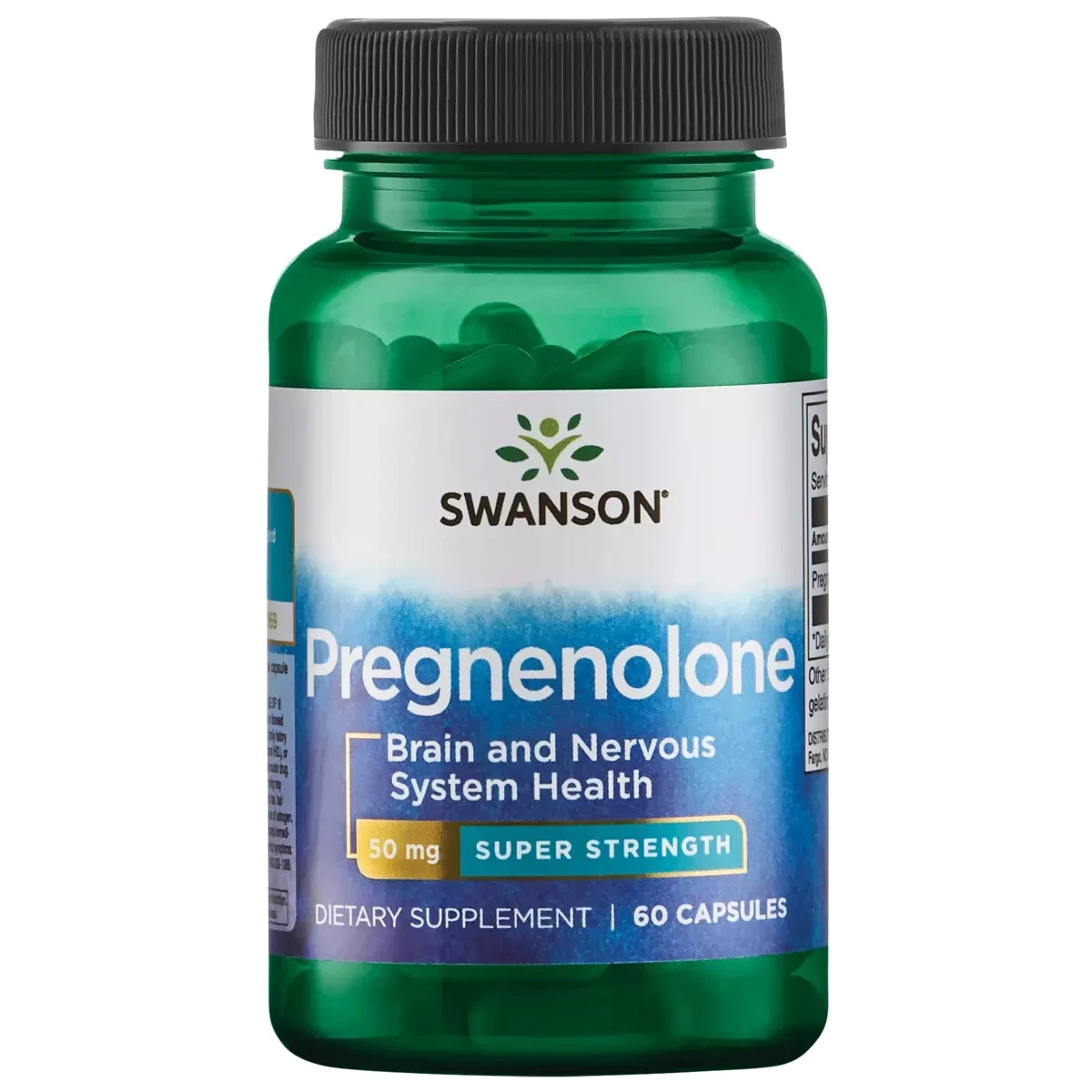 Swanson Pregnenolone - Super Strength 50 mg 60 Capsules