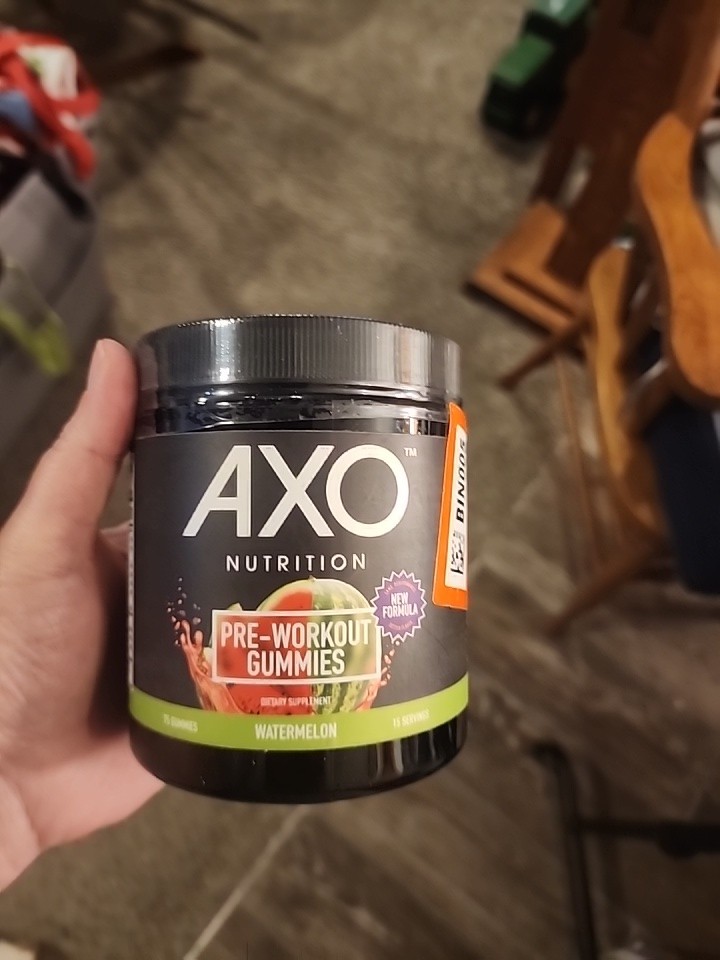 Axo Nutrition, Pre-workout Energy Gummies, Watermelon Flavor, 75 Gummies