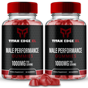 (2 Pack) Titan Edge XL Men Gummies, TitanEdgeXL Maximum Strength Male Gummies