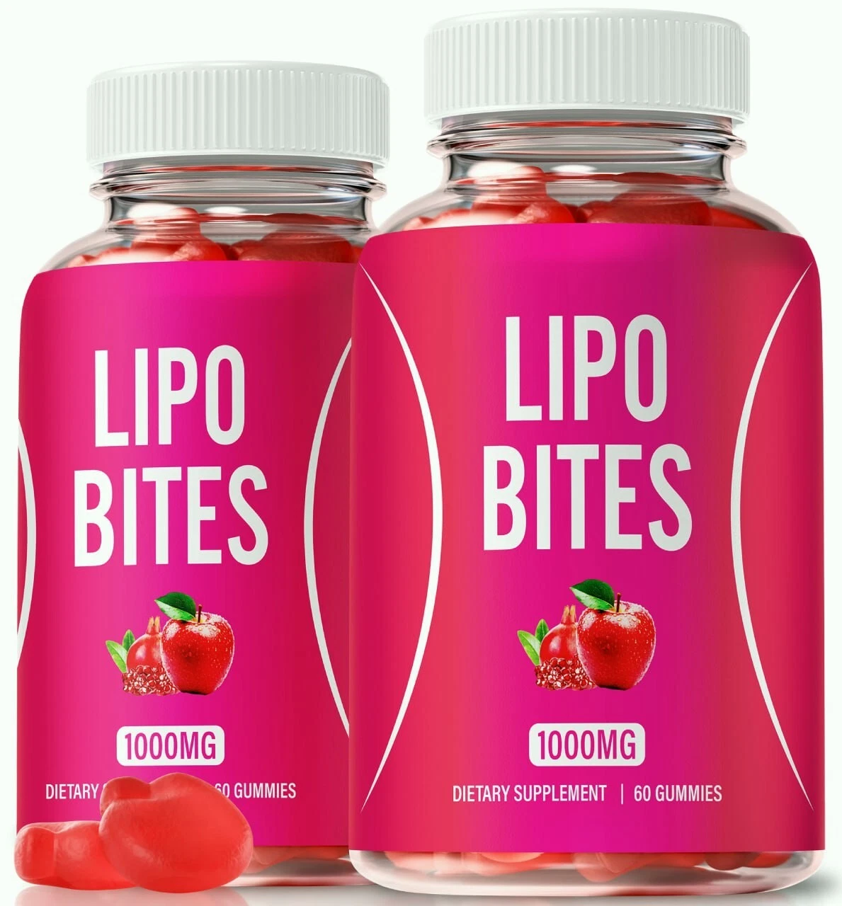 (2 Pack) Lipo Bites Keto ACV Gummies for Advanced Weight Loss & Energy