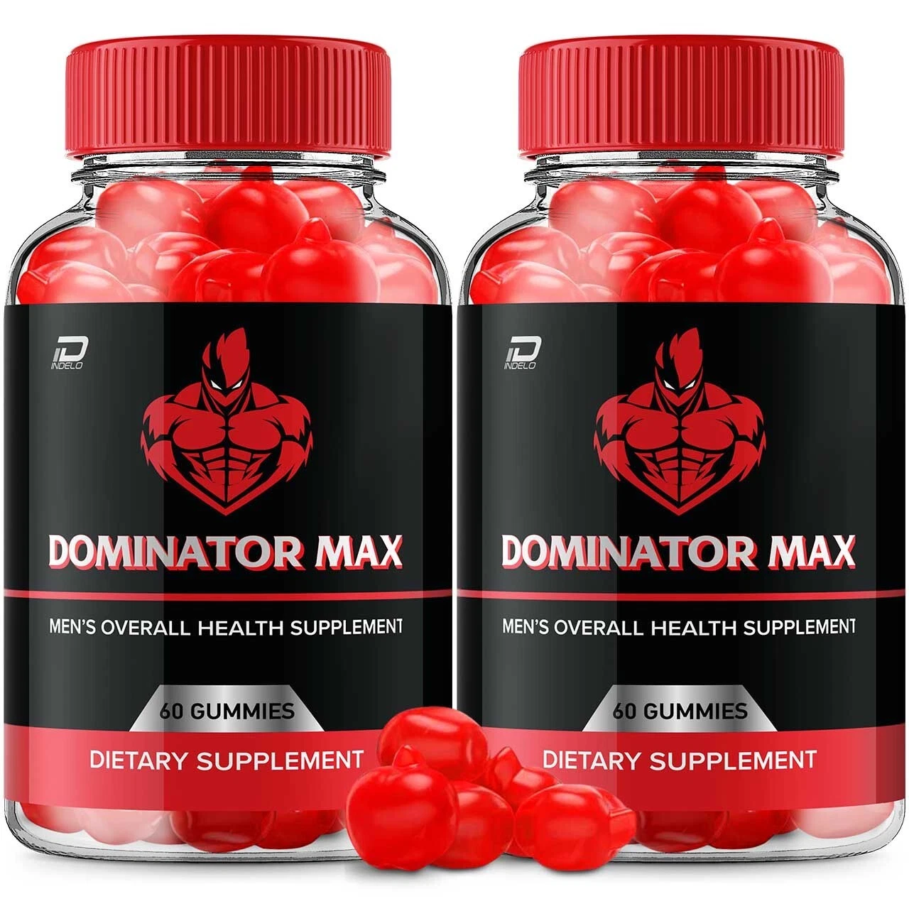 (2 Pack) Dominator Max Gummies for Men - Men Overall Hea Optimal Balance
