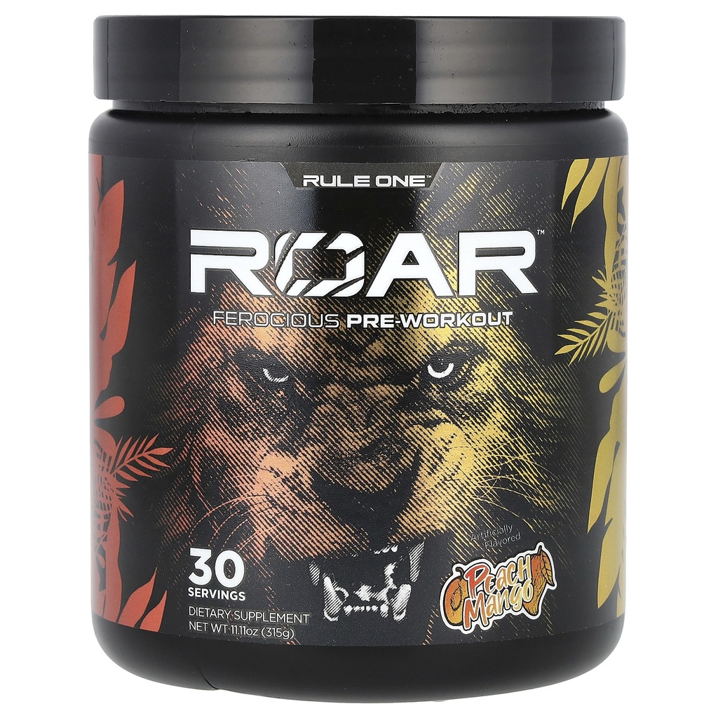 Roar, Ferocious Pre-Workout, Peach Mango, 11.11 oz (315 g)