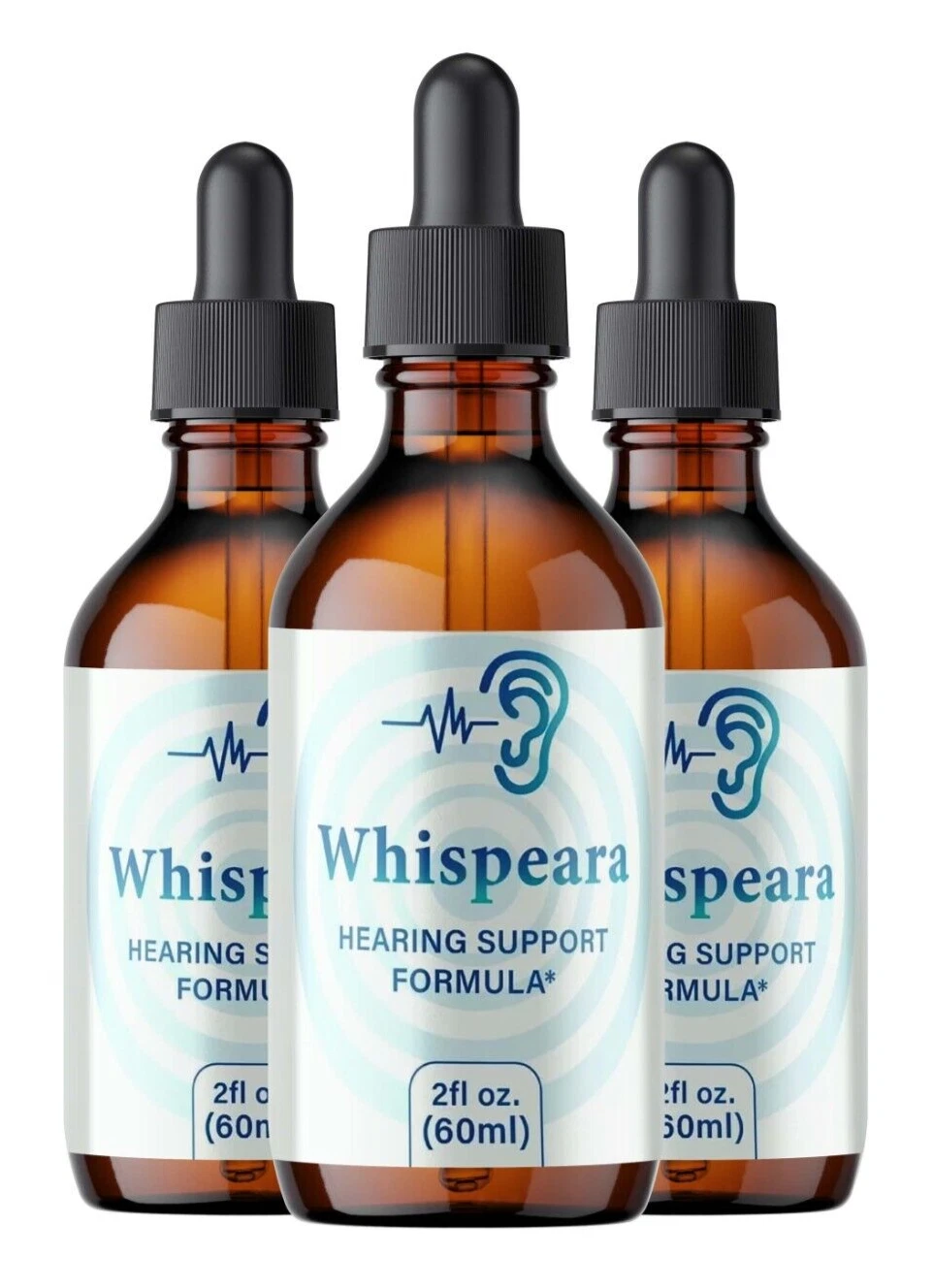 Whispeara Ear Drops For Tinnitus Supports, Ear Relief & Healthy Eardrum (3 Pack)