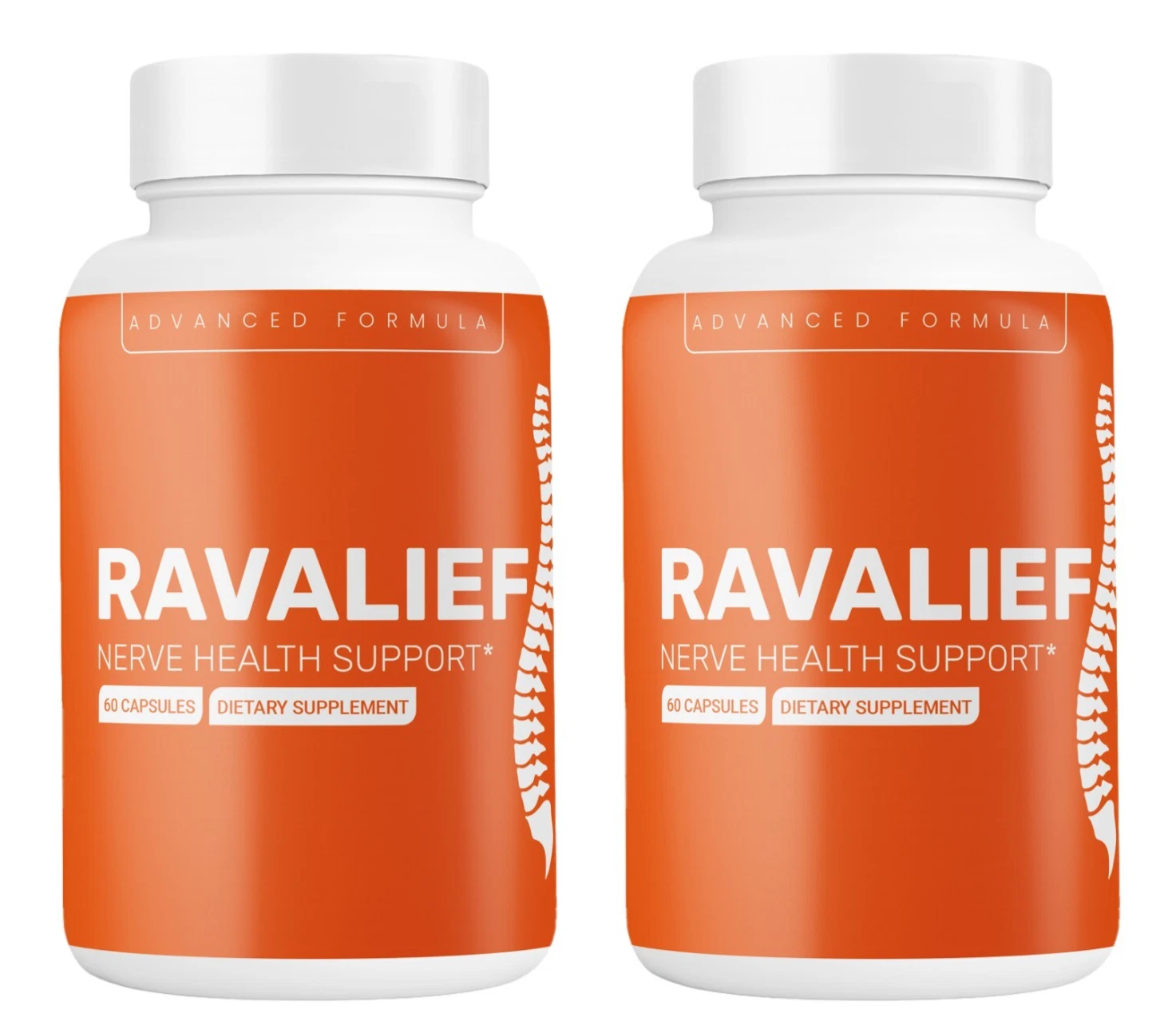 Ravalief Advanced Nerve Health Support Pills Natural Vitamin Supplement (2 Pack)