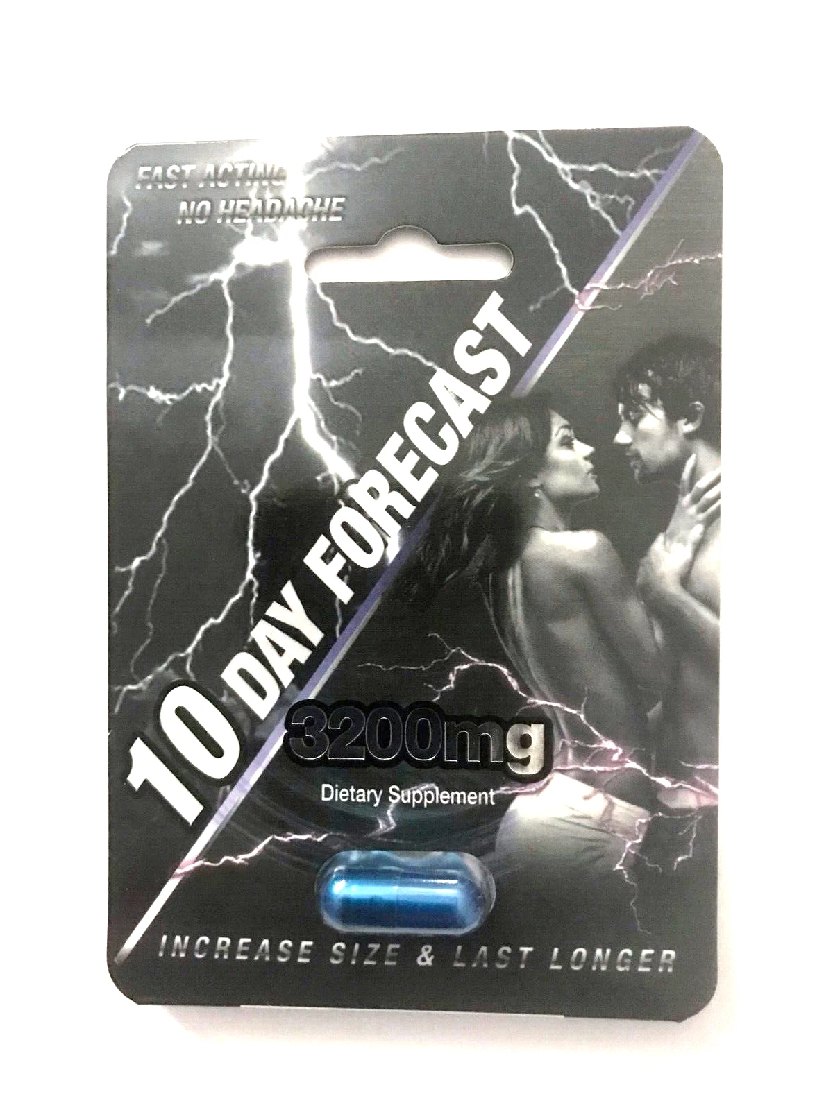 5 Day Forecast 1600 MG Male Herbal Enhancement Supplement 6 Pills Bottle