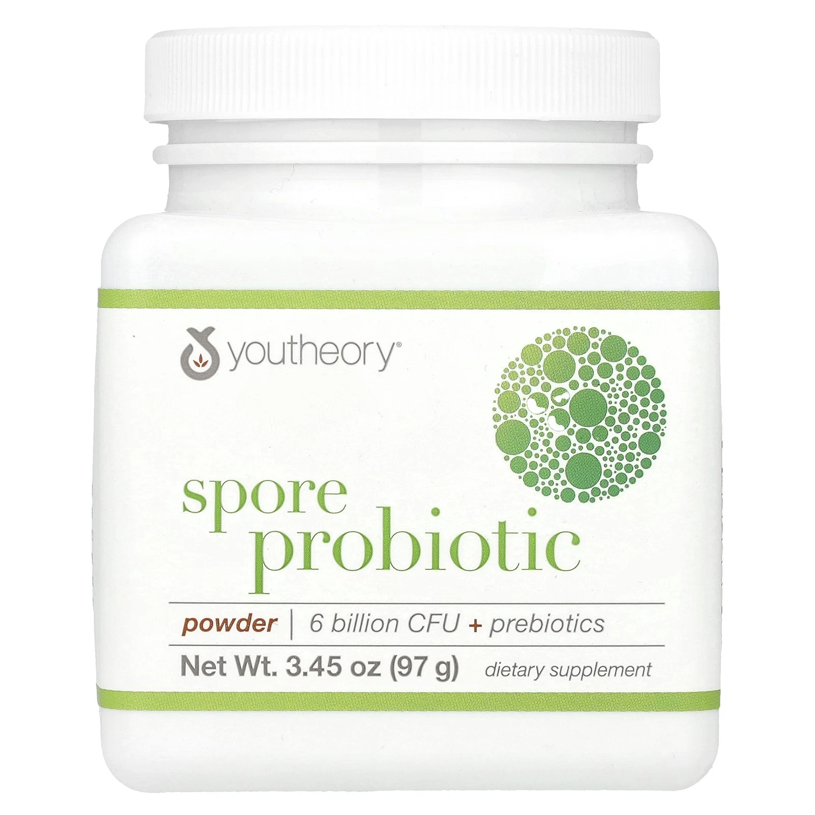 Spore Probiotic Powder, 6 Billion CFU, 3.45 oz (97 g)