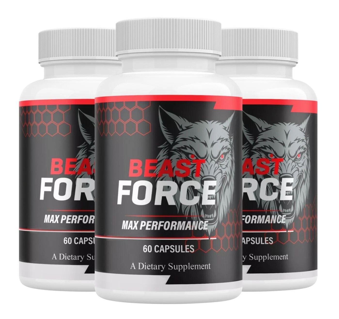 ( 3 Pack ) Beast Force Pills BeastForce Maximum Performance Formula