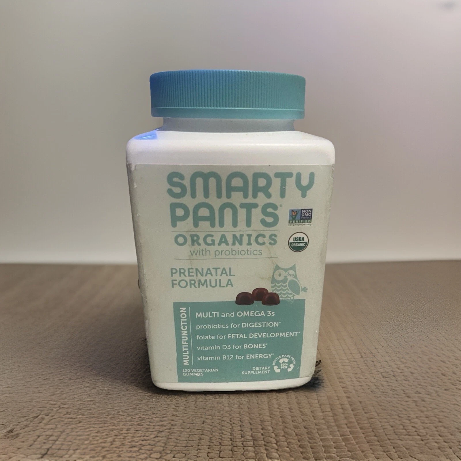 Smarty Pants Organic Prenatal Multi & Probiotics 120ct. Vegetarian