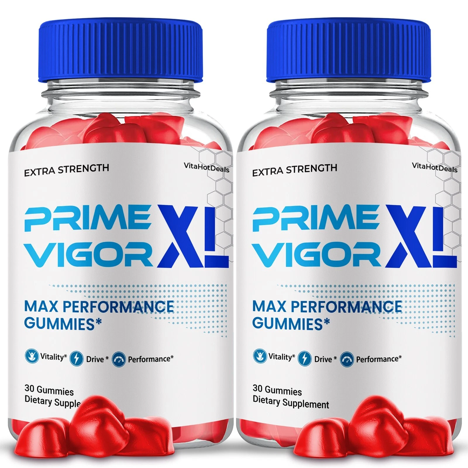 Prime Vigor XL Max Performance Supplement, All Natural Ingredients (2 Pack)