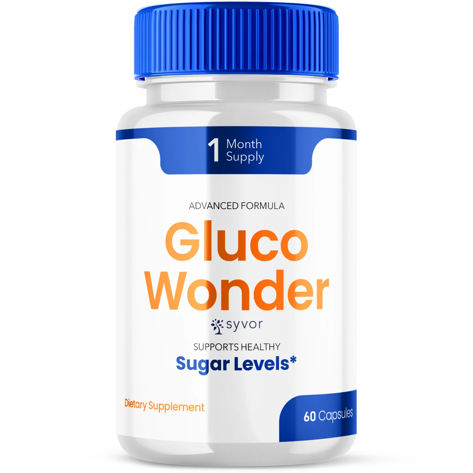 Gluco Wonder Advanced Formula Glycogen Health & Wellness Supplement 60 Capsules
