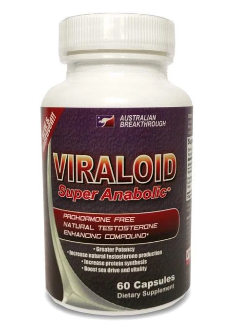 Vyotech Viraloid Build Muscle Strength Natural Testosterone Booster Burn Fat 1bt
