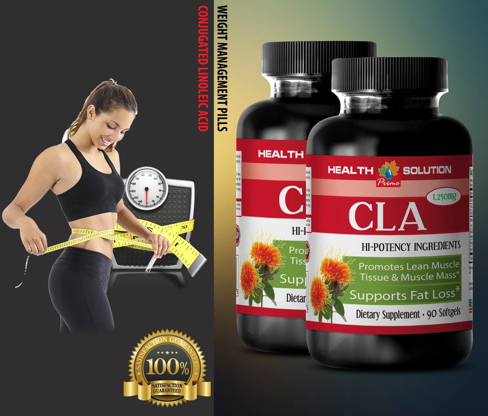 blood sugar - CLA 1250 mg - 2 Bottles 180 Softgels-program