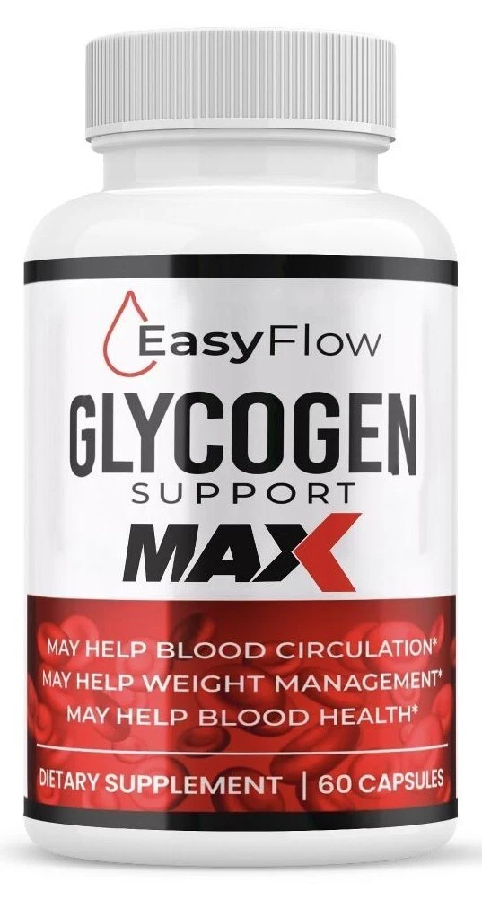 EasyFlow Glycogen MAX Support Pills, Easy Flow Capsules Blood Support (1 Pack)