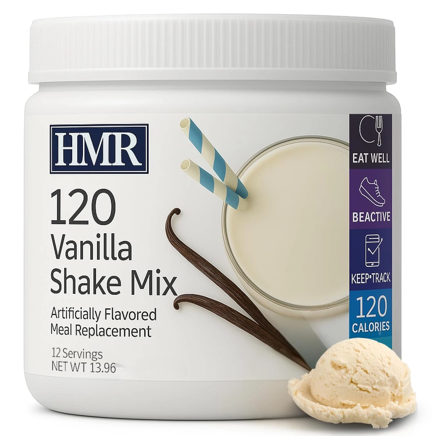 120 Chocolate Shake Meal Replacement Powder, 12G Protein, 120 Cal., Caniste