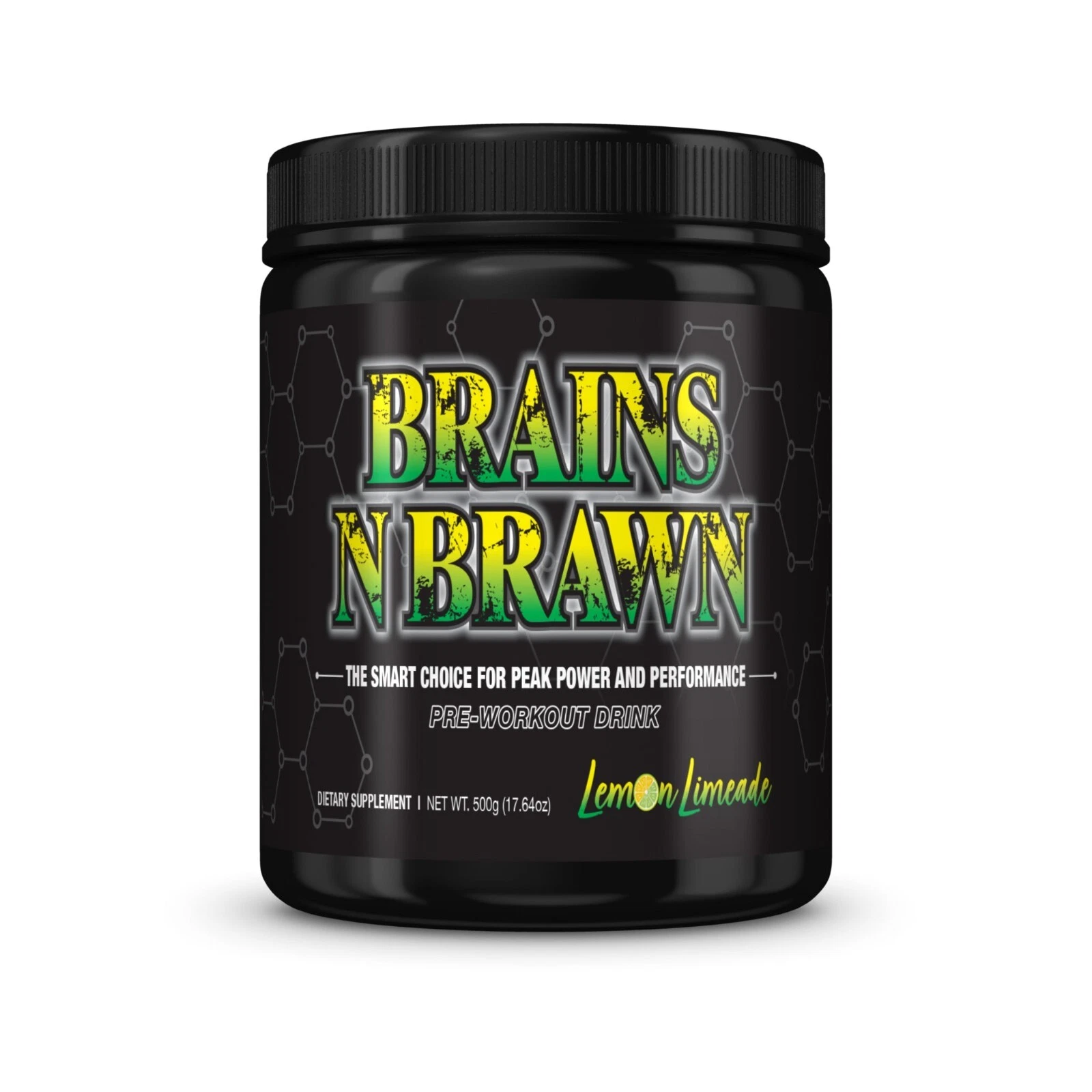 Brains N Brawn: Lemon Limeade (2 Pack) - Pump Pre-Workout - 40 Servings