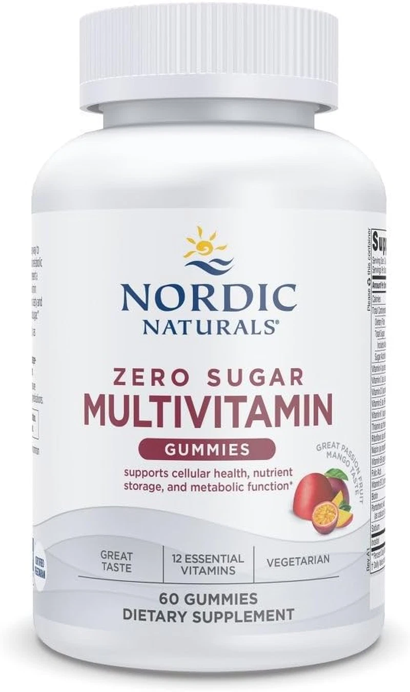 Zero Sugar Multi Gummies - Vegetarian Multivitamin Supplement - Passionfruit ...